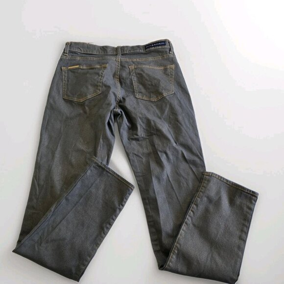 Rock & Republic Jeans Women 10 M 30 Gold Metallic Shimmer Stretch Rocker Grunge - Picture 16 of 16